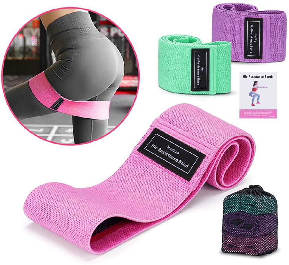 3 Set Fabric Resistance Bands
