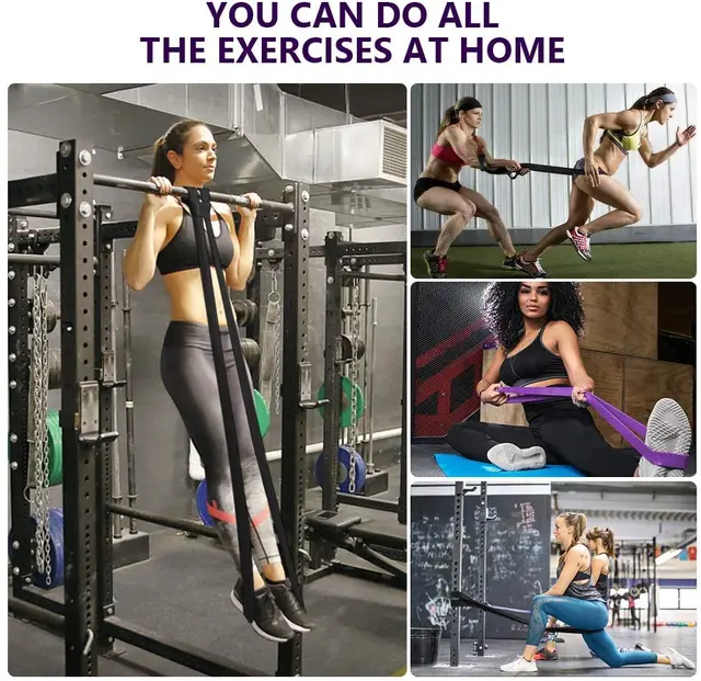 Resistance Pull Up Bands – Pull-Up Assist Exercise Bands, Long Workout Loop Bands