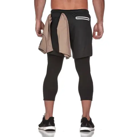 2 in 1 Breathable Workout Gym Shorts