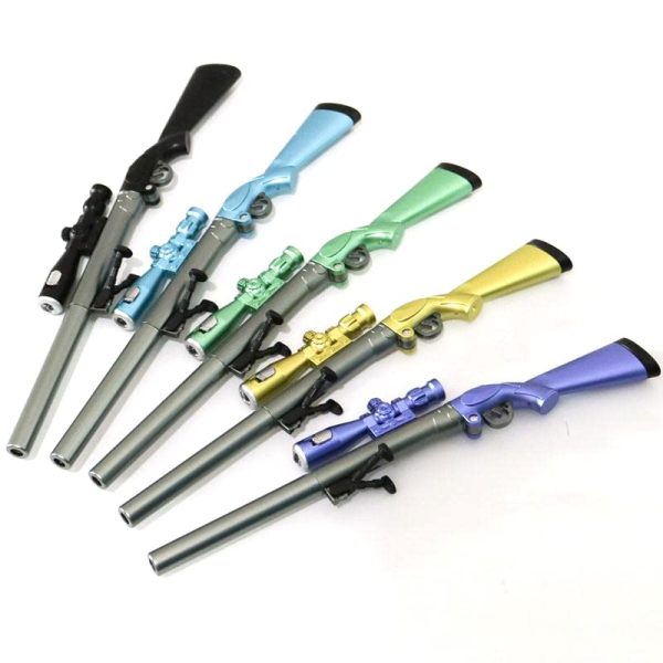Sniper Rifle Pen Holder with Pen and Torch