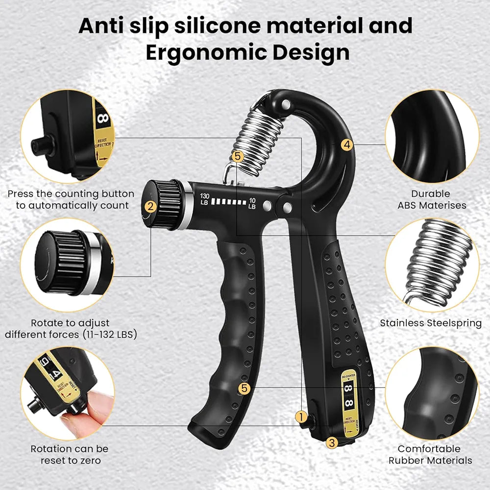 5-in-1 Hand Grip Strengthener Exercise Set Hand Trainer