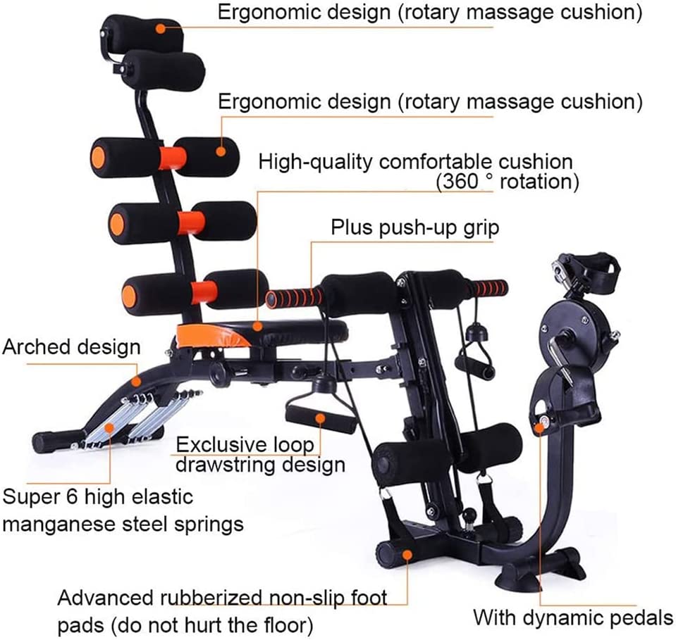 22 in 1 Six Pack Abdominal Trainer with Pedals