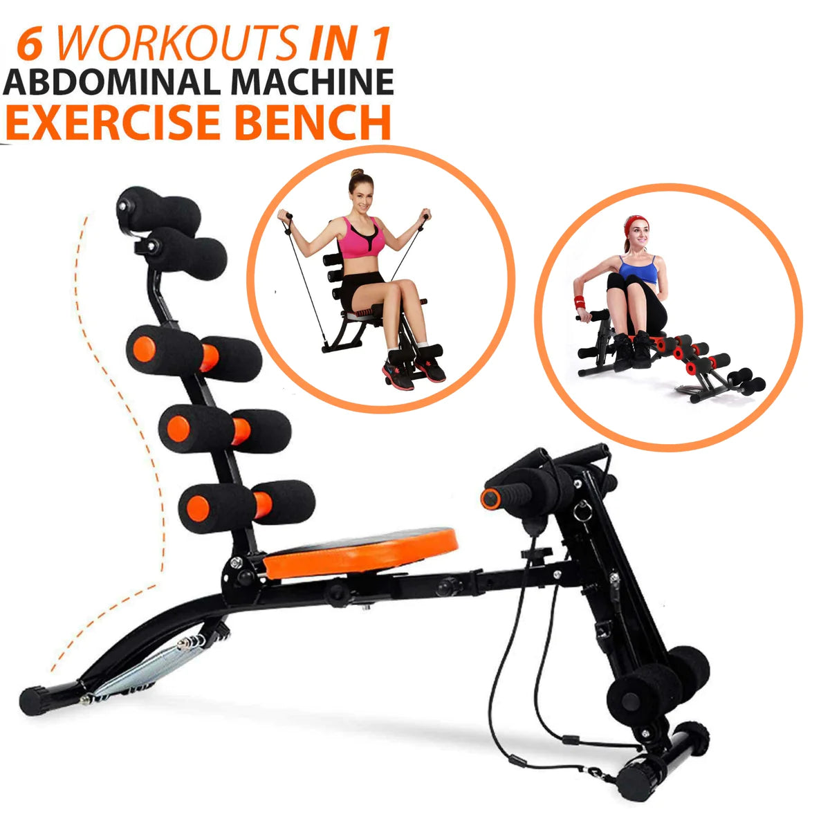22 in 1 Six Pack Abdominal Trainer with Pedals