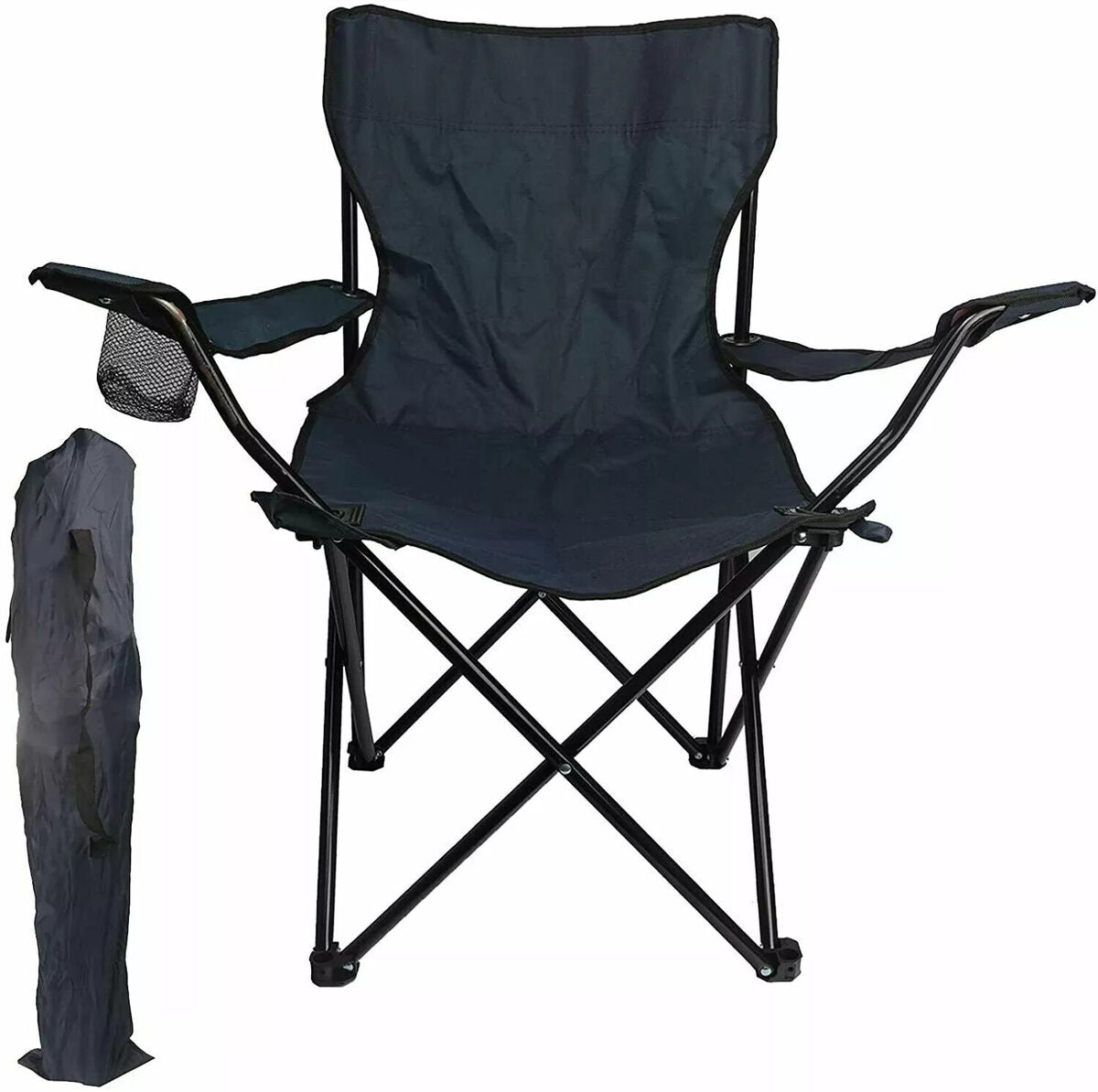 Camping Chairs Folding Arm Foldable Portable Outdoor Picnic Chair