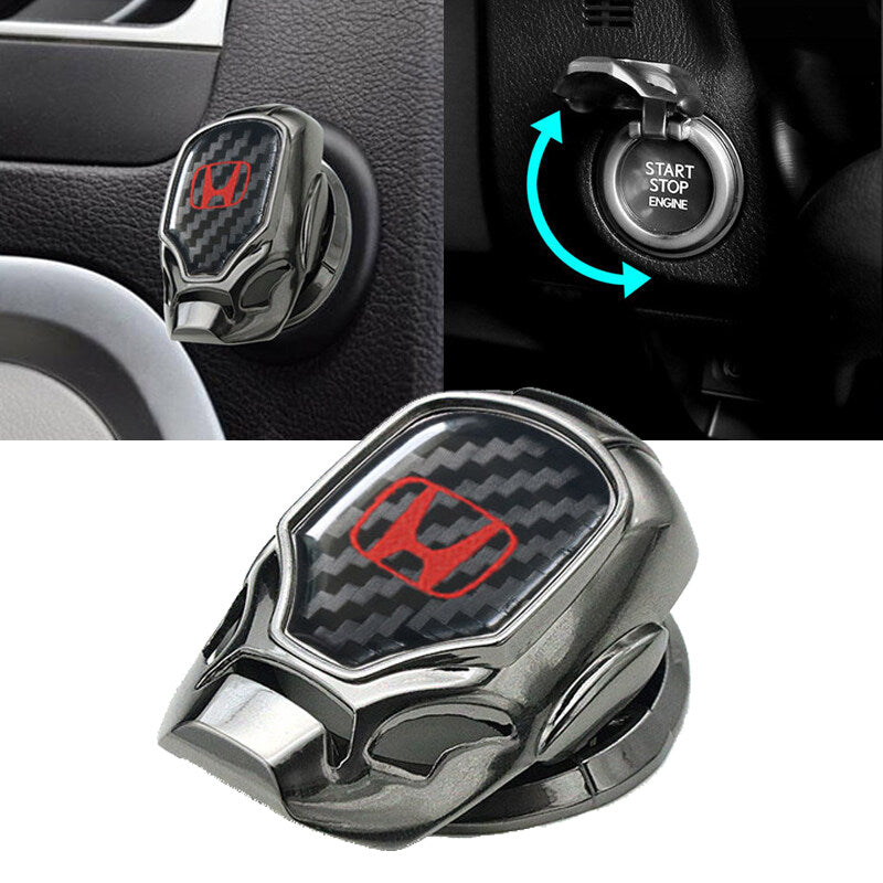 Car Engine Push Start Stop Button Cover with Car Logo