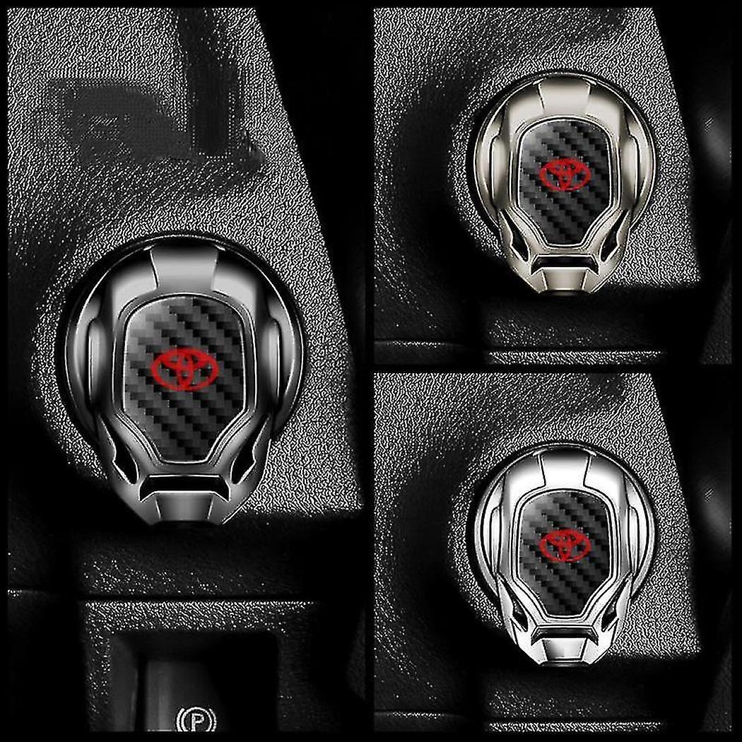 Car Engine Push Start Stop Button Cover with Car Logo