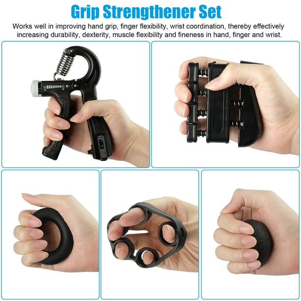5-in-1 Hand Grip Strengthener Exercise Set Hand Trainer