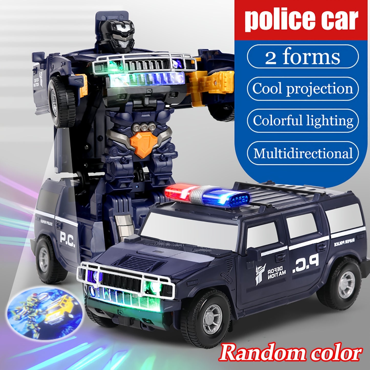 Deformation Police Car