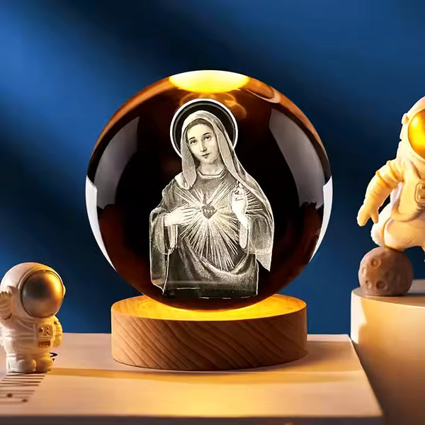 3D Crystal Bible & Cross LED Night Lamp โจ