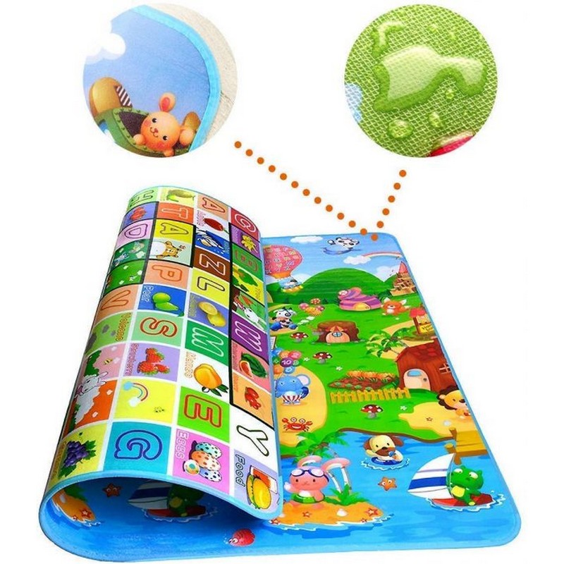 Baby Play Mat Waterproof Children Non-Slip Double Sided Kids Playing Mat