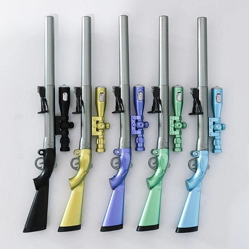 Sniper Rifle Pen Holder with Pen and Torch