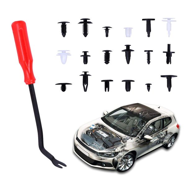 Car Plastic Fasteners Kit 415pcs with Fastener Remover