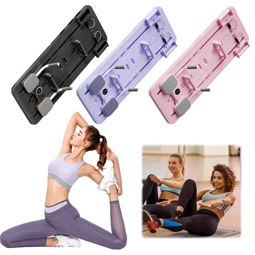 Foldable Pilates Board Reformer 4 in 1 Multifunctional Core Exercise Set Ab Trainer