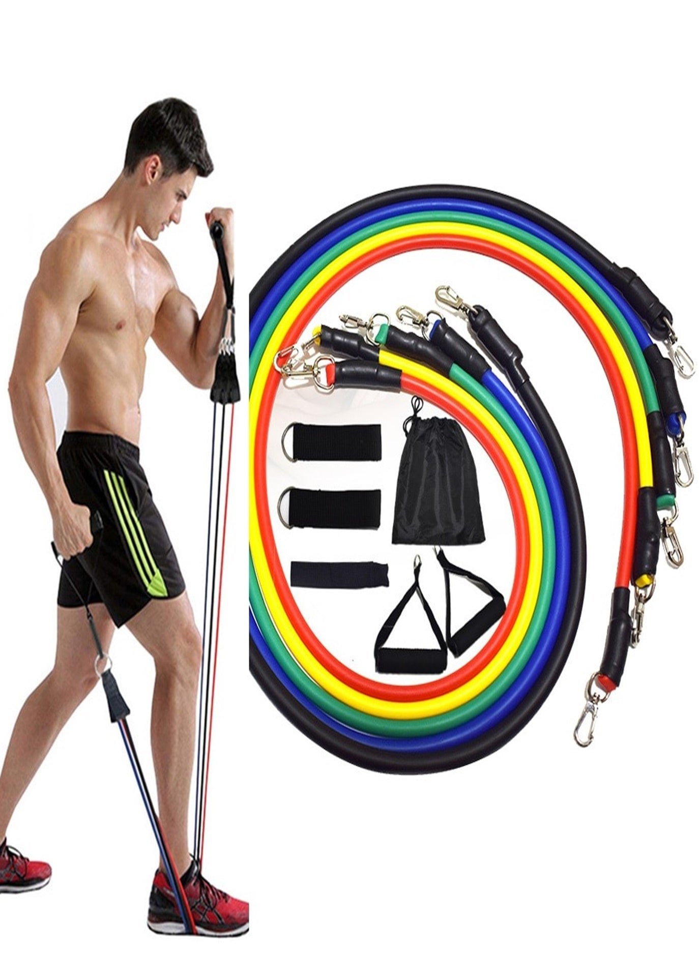 11pieces Resistance Training Exercise Tubes