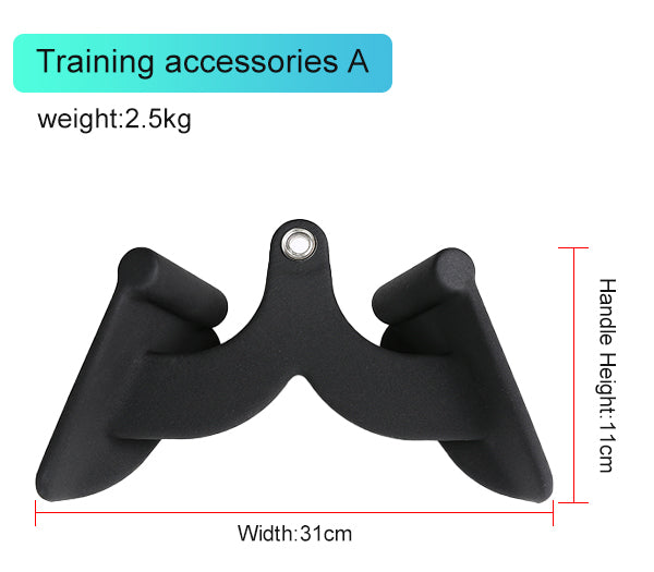 Mag Grip Set of 5 LAT Pull Down Bar for Cable Machine, LAT Pulldown Attachments T Bar V Bar Cable Attachment, Back Tricep Bar Strength Training Handle