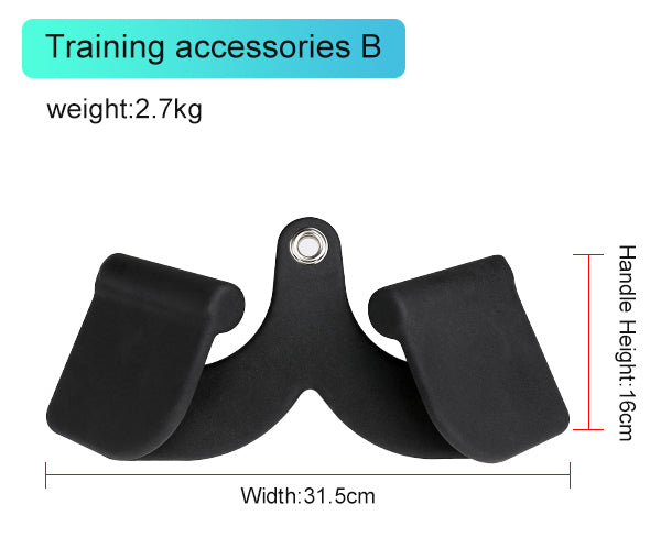 Mag Grip Set of 5 LAT Pull Down Bar for Cable Machine, LAT Pulldown Attachments T Bar V Bar Cable Attachment, Back Tricep Bar Strength Training Handle
