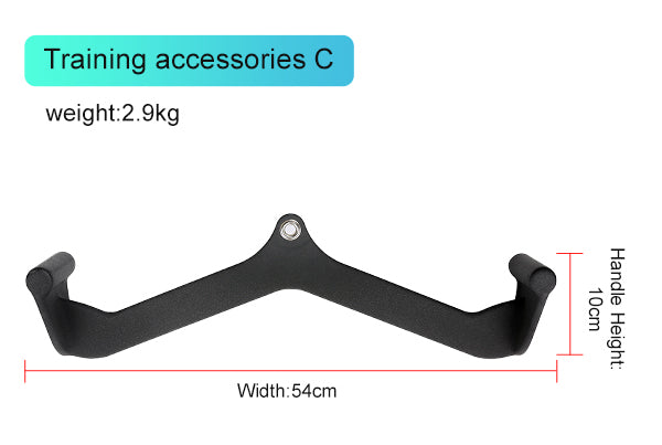 Mag Grip Set of 5 LAT Pull Down Bar for Cable Machine, LAT Pulldown Attachments T Bar V Bar Cable Attachment, Back Tricep Bar Strength Training Handle