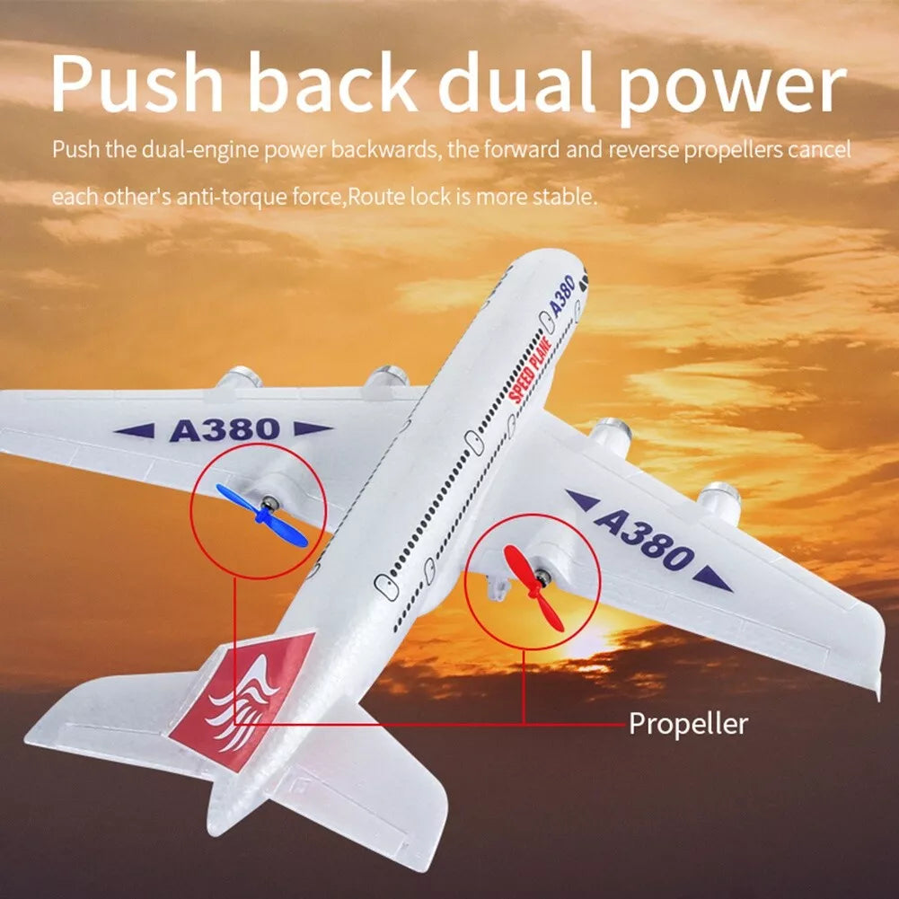 Rc Plane A380 Mode Rc Plane Easy to Fly Stunt Roll Fixed Wing Plane 3CH EPP Remote Control Airplane