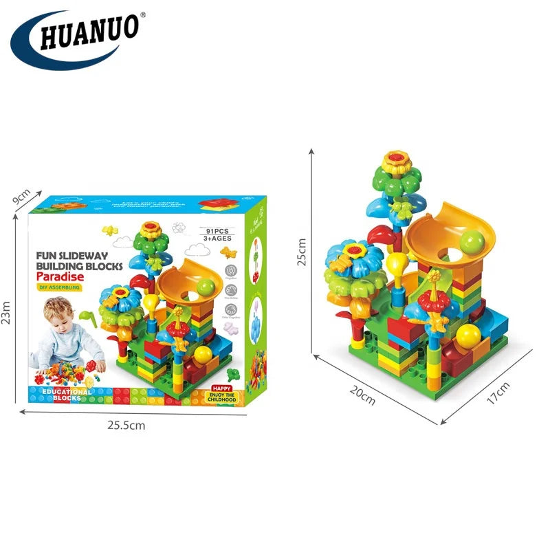 Kids Slideway Building Blocks [91pcs]